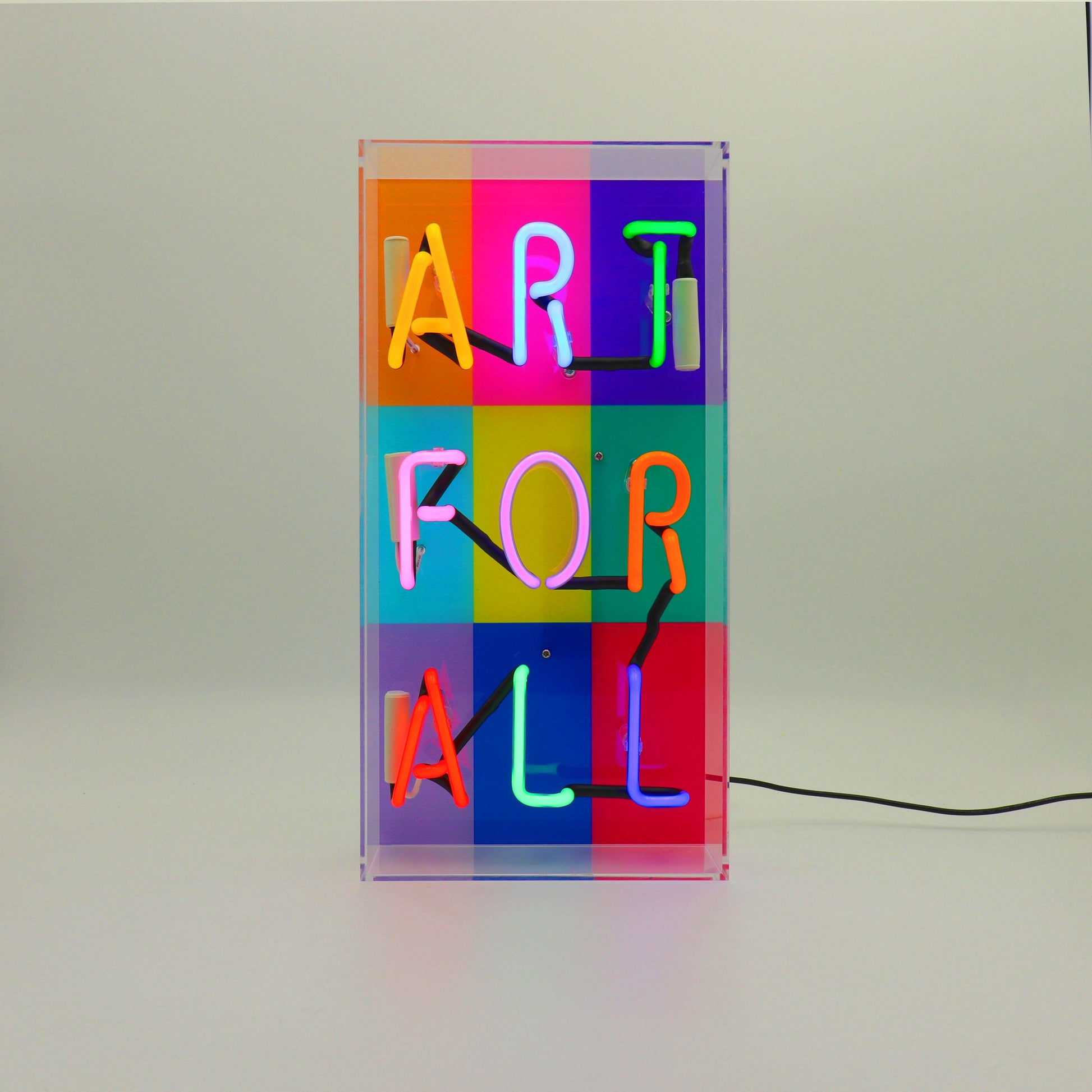 Locomocean - 'Art For All' Glass Neon Sign - PMA Store at the Portland Museum of Art, Maine