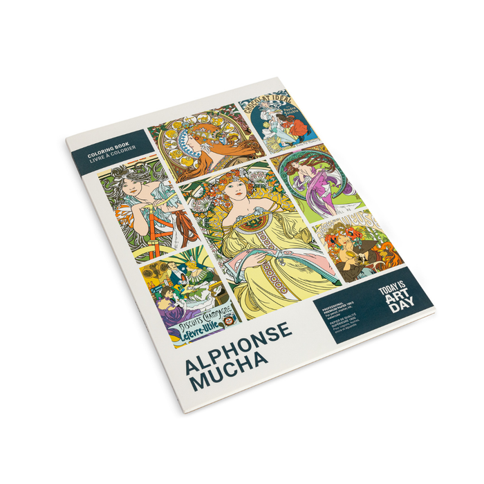 Today is Art Day - Alphonse Mucha - Coloring Book