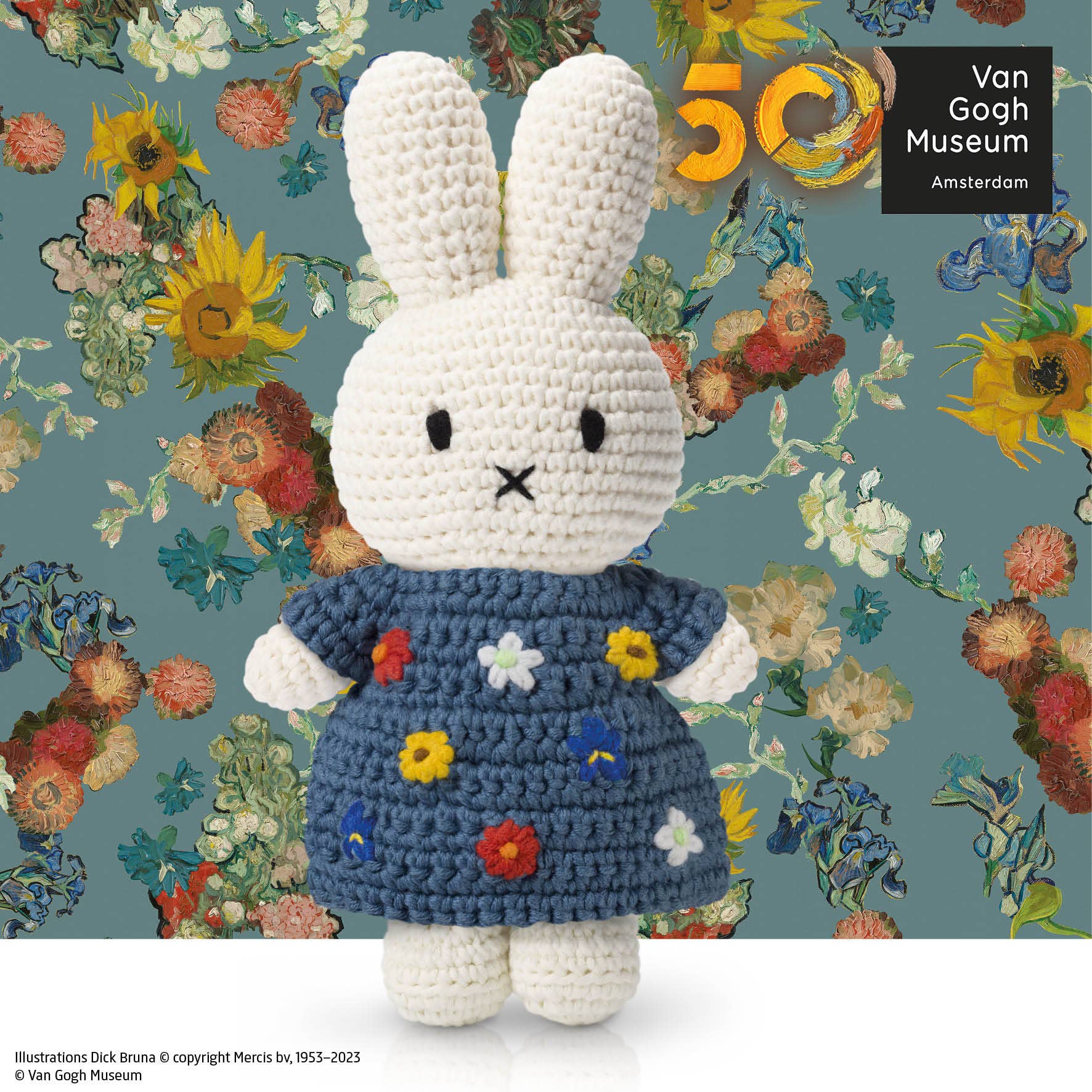 Miffy Van Gogh's Flowers Inspired Dress <Special Edition> - PMA Store at the Portland Museum of Art, Maine