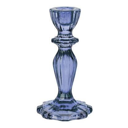 Talking Tables USA - Home, Birthday, Games & Seasonal Decor - Navy Glass Candle Holder | 4th of July Decor |