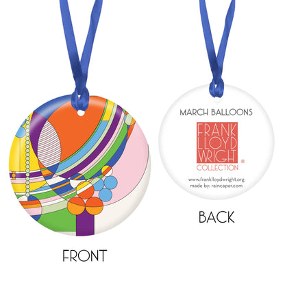 Frank Lloyd Wright March Balloons Keepsake Ornament - PMA Store at the Portland Museum of Art, Maine