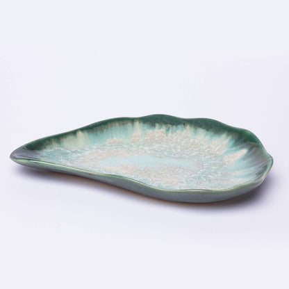 Alison Evans Ceramics - Medium Oyster Plate: Pearl - PMA Store at the Portland Museum of Art, Maine