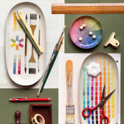 Roomytown Inc - Enamel Printed Tray - The Art of Colouring - PMA Store at the Portland Museum of Art, Maine