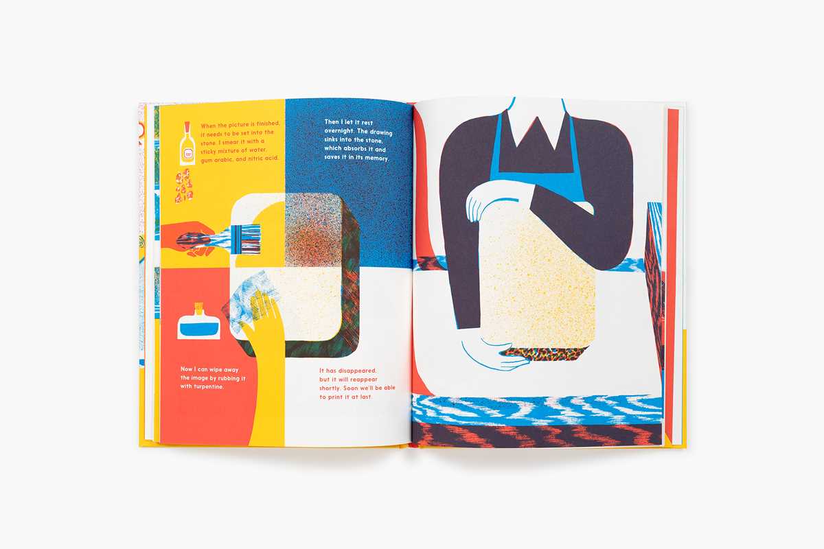 Simon & Schuster - Meet the Lithographer by Gaby Bazin: Hardcover; 40 pages / English - PMA Store at the Portland Museum of Art, Maine