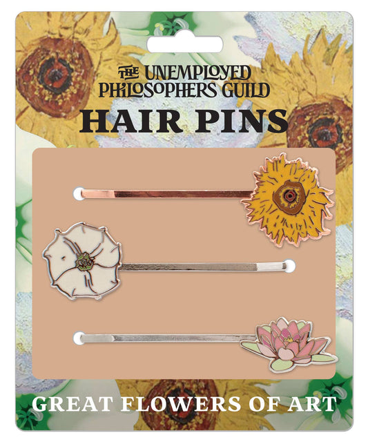 Unemployed Philosophers Guild - Great Flowers of Art Hair Pins - PMA Store at the Portland Museum of Art, Maine