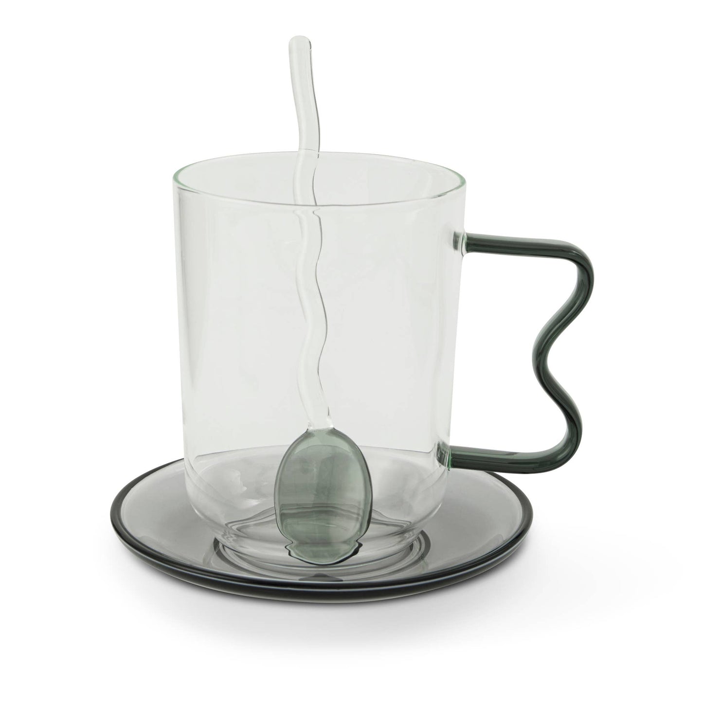 14.5oz Squiggle Mug Set - Clear - PMA Store at the Portland Museum of Art, Maine