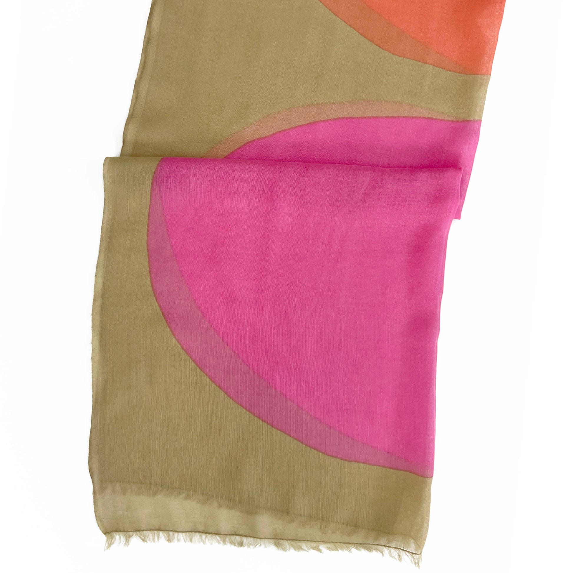 Wool Scarf: Blocks Orange - PMA Store at the Portland Museum of Art, Maine