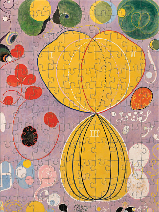 Pomegranate - Hilma af Klint 120-Piece Double-Sided Jigsaw Puzzle Set - PMA Store at the Portland Museum of Art, Maine