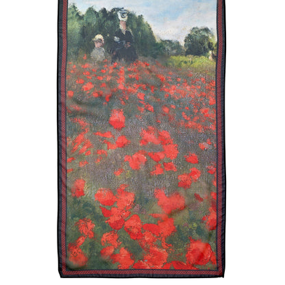 Monet Poppy Field Scarf - PMA Store at the Portland Museum of Art, Maine