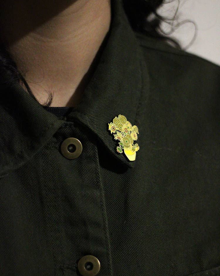 Sunflowers • Enamel Pin - PMA Store at the Portland Museum of Art, Maine