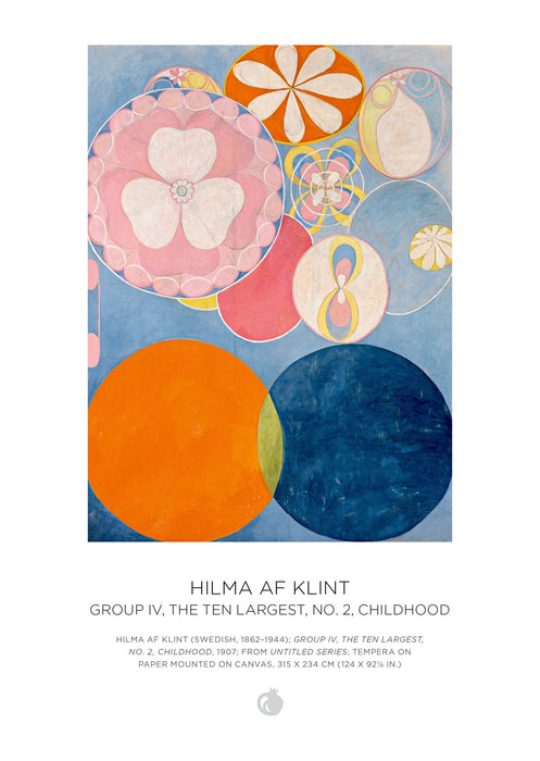 Pomegranate - Hilma af Klint 120-Piece Double-Sided Jigsaw Puzzle Set - PMA Store at the Portland Museum of Art, Maine