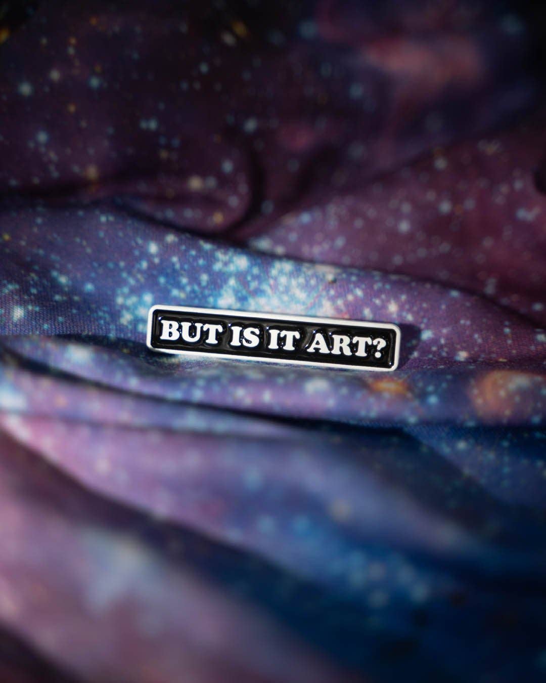 But Is It Art? • Enamel Pin - PMA Store at the Portland Museum of Art, Maine