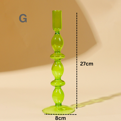 Lime Green Candlestick Holder | Flower Vase: J - PMA Store at the Portland Museum of Art, Maine
