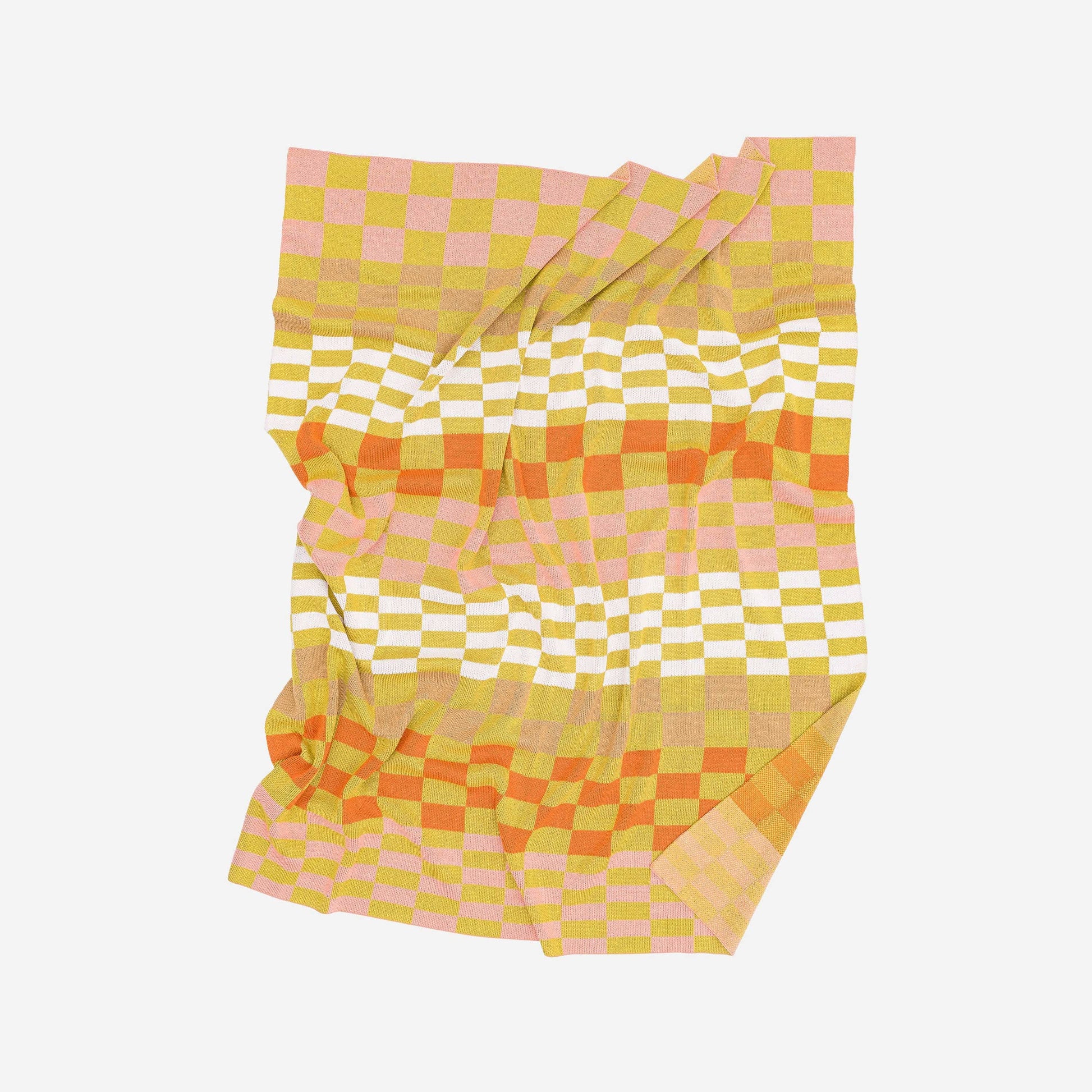 Mosaic Checkerboard Throw: Wine Red - PMA Store at the Portland Museum of Art, Maine