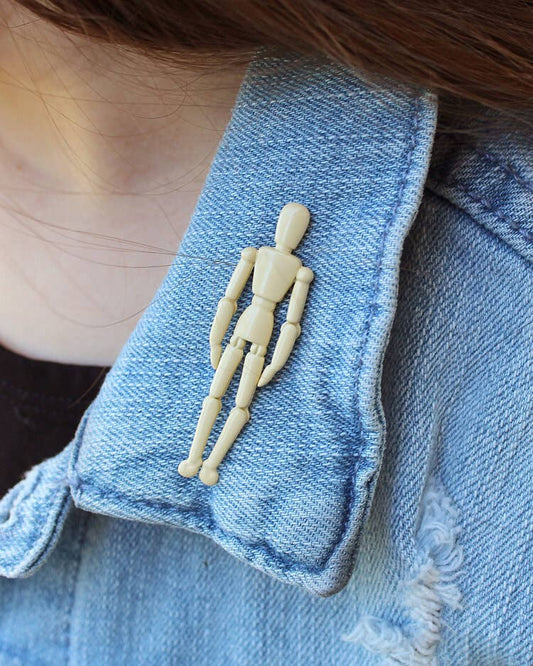 Artist Mannequin • Enamel Pin - PMA Store at the Portland Museum of Art, Maine