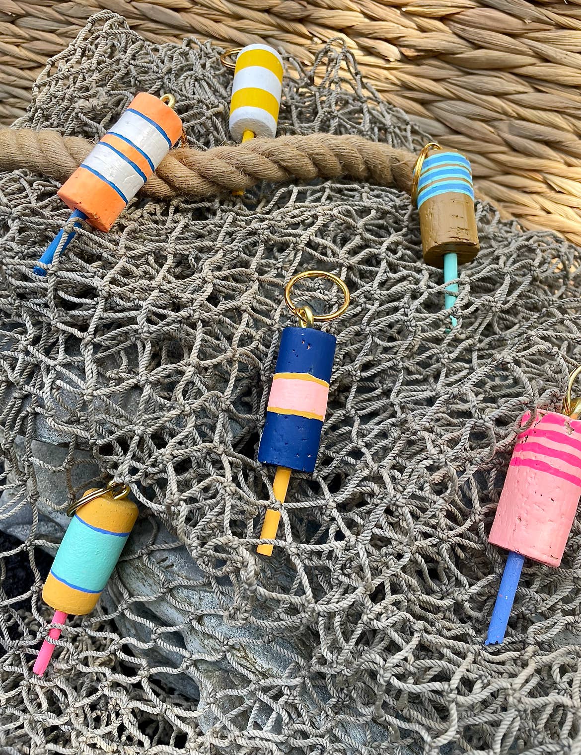 Blue Harbour Boatique - Buoy Keychains: As Is - PMA Store at the Portland Museum of Art, Maine