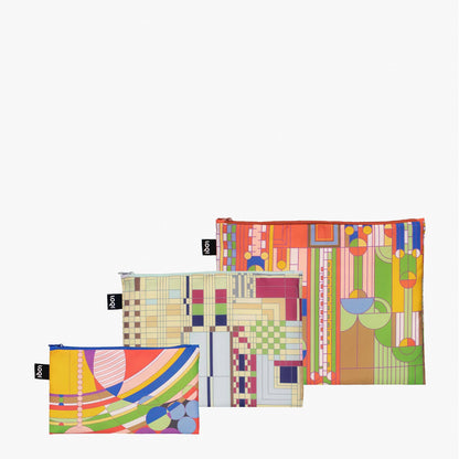 LOQI LLC - FRANK LLOYD WRIGHT Recycled Zip Pockets - PMA Store at the Portland Museum of Art, Maine