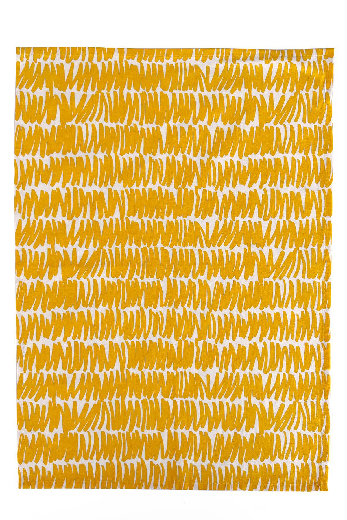 See Design - Tea Towels (Set of 2): Small Totem Orange/Yellow - PMA Store at the Portland Museum of Art, Maine