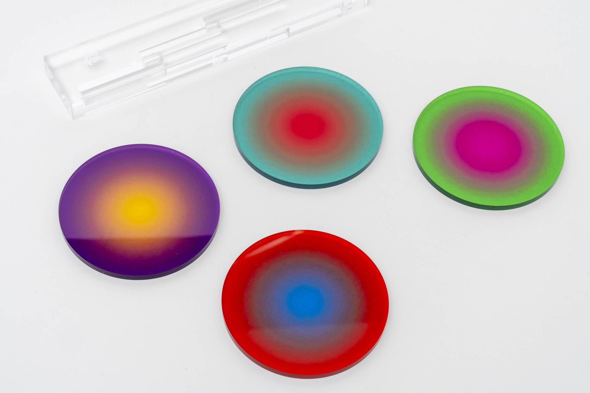 Rainbow Gradient Coasters - PMA Store at the Portland Museum of Art, Maine