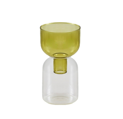 Two Way Terrarium Hydroponic Plant Vase / Candle Holder: Orange-Lilac - PMA Store at the Portland Museum of Art, Maine