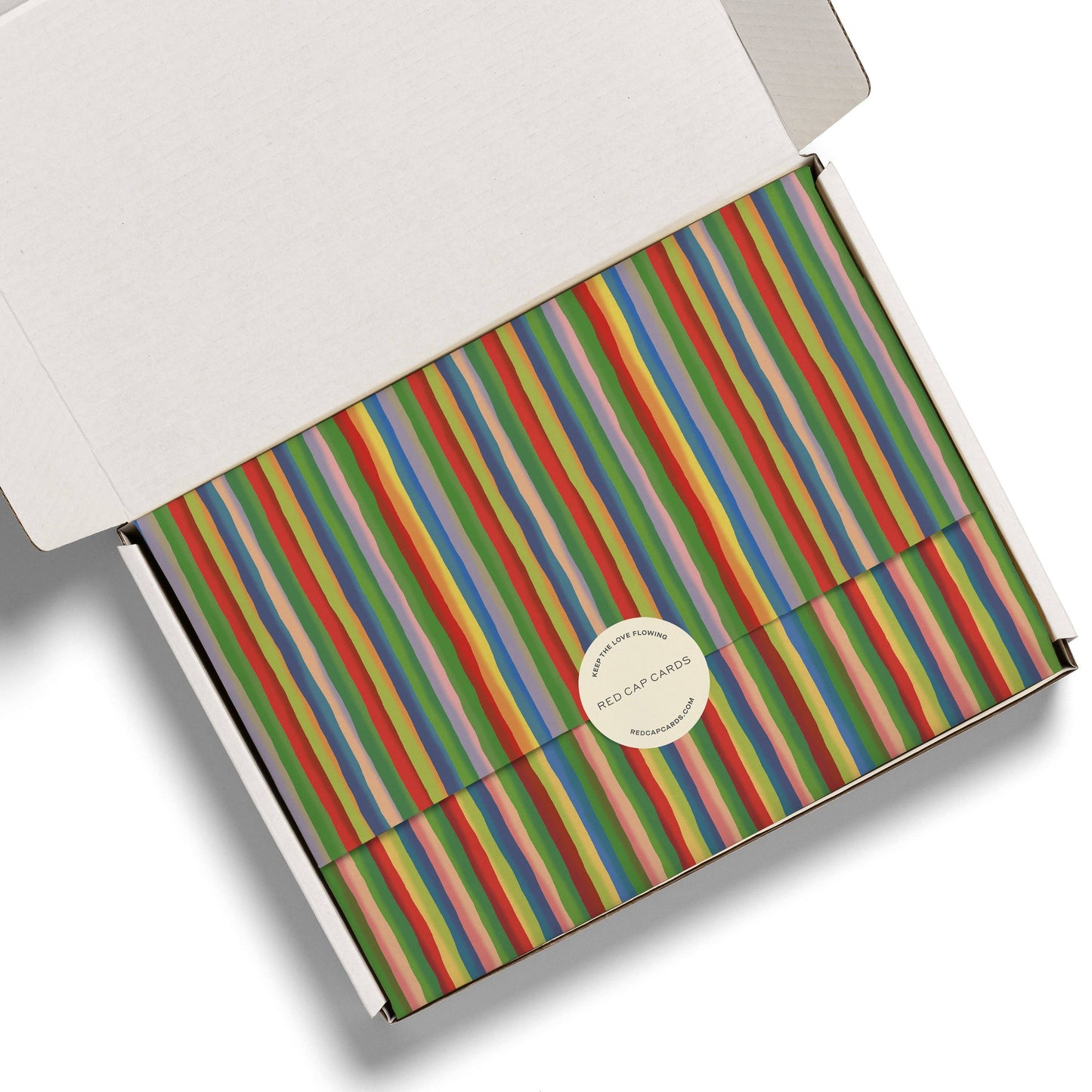 Colorful Stripe tissue paper: 5 Sheets - PMA Store at the Portland Museum of Art, Maine