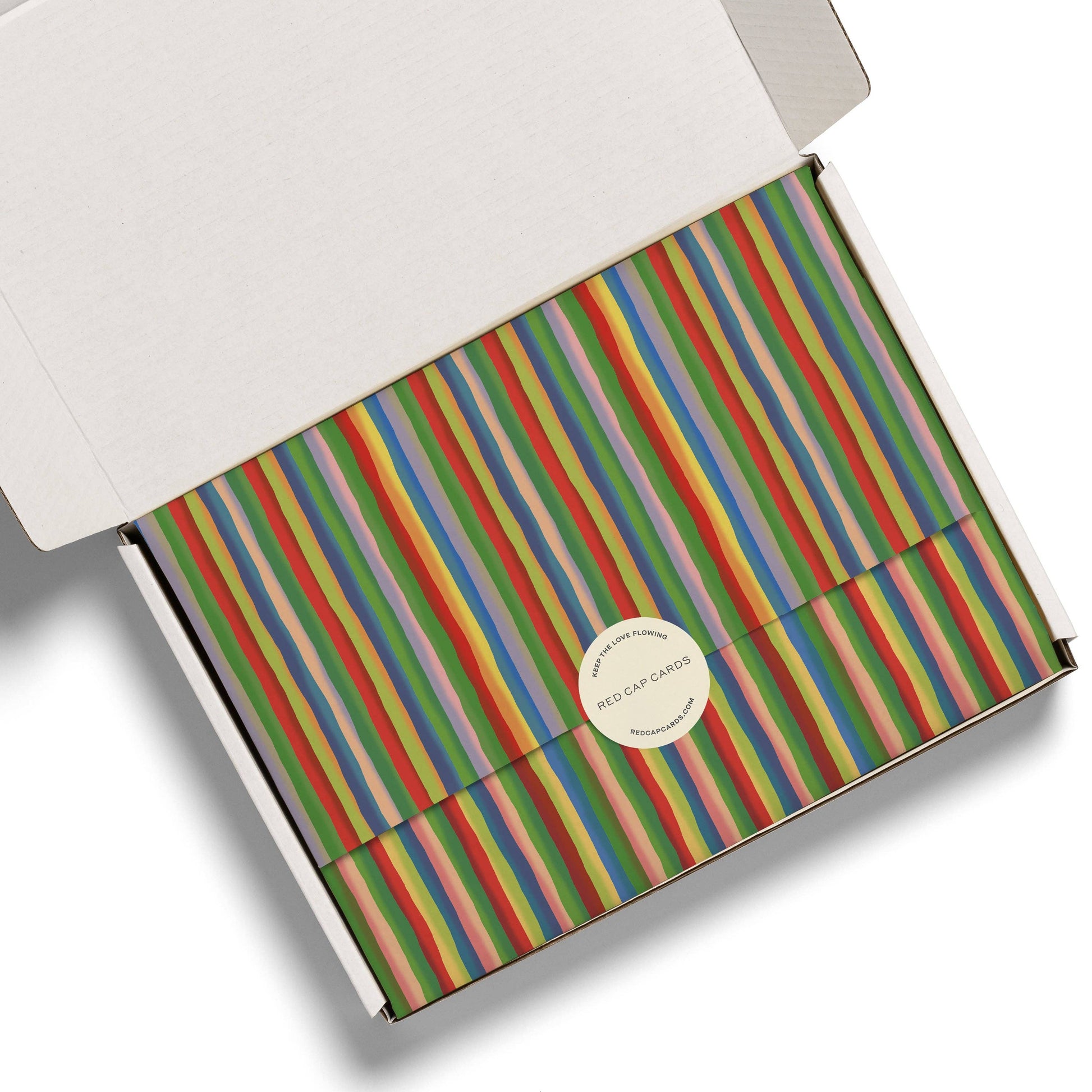 Colorful Stripe tissue paper: 5 Sheets - PMA Store at the Portland Museum of Art, Maine