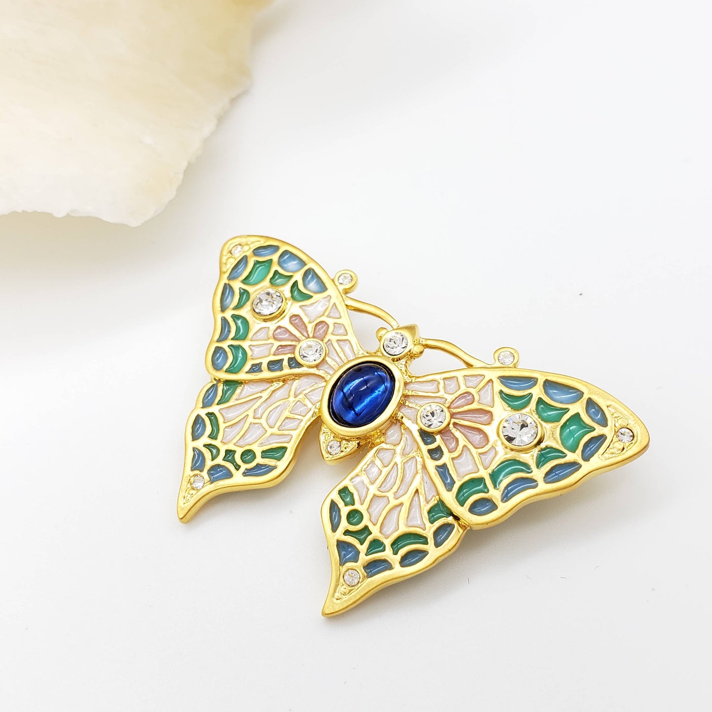 Jeweled Butterfly Pin/Pendant - PMA Store at the Portland Museum of Art, Maine
