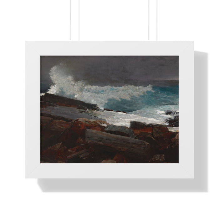 Weatherbeaten by Winslow Homer Framed Poster - Coastal Wall Art for Home Decor
