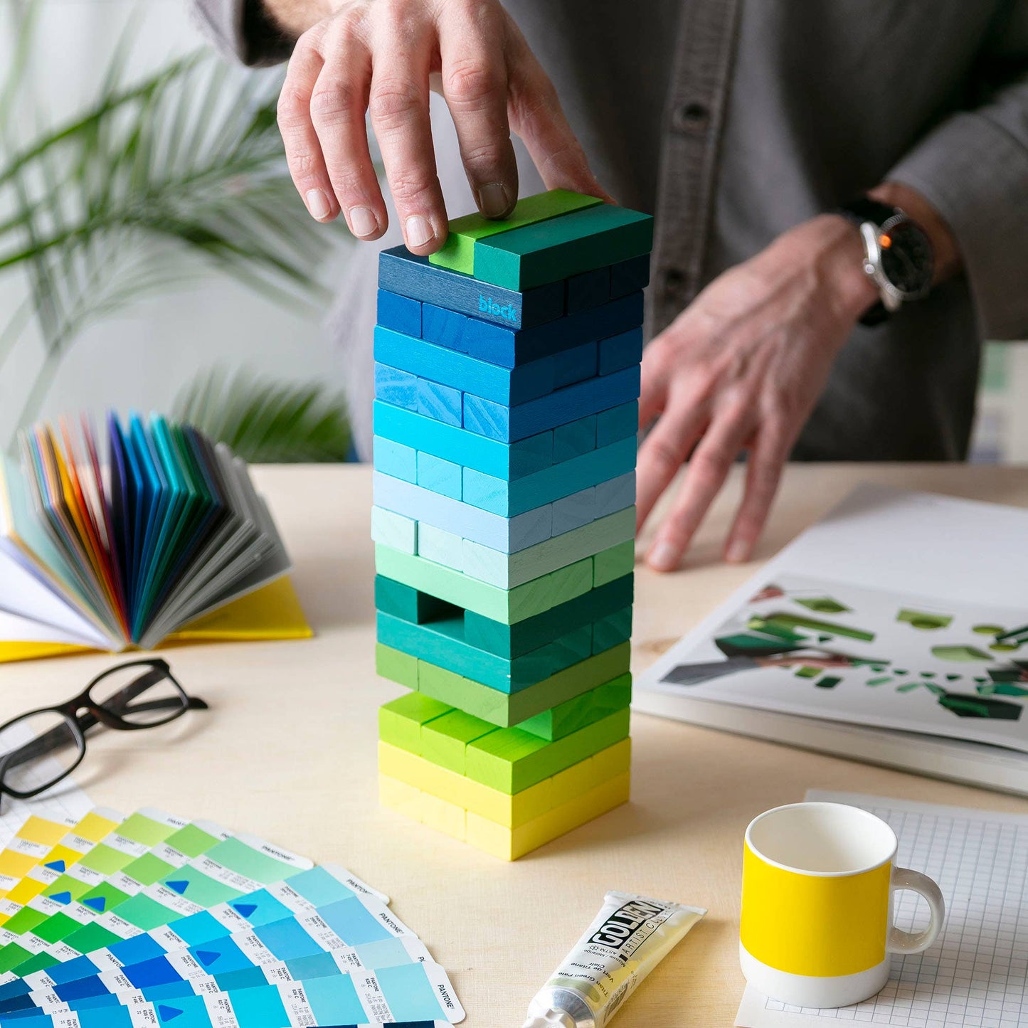Block Design - Gradient Tower: Cool - PMA Store at the Portland Museum of Art, Maine