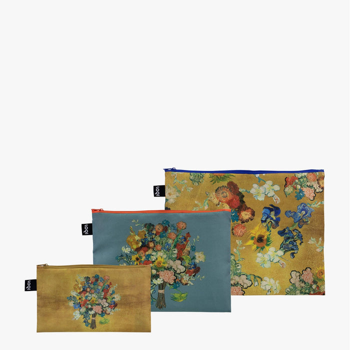 LOQI LLC - VAN GOGH MUSEUM Flower Recycled Zip Pockets