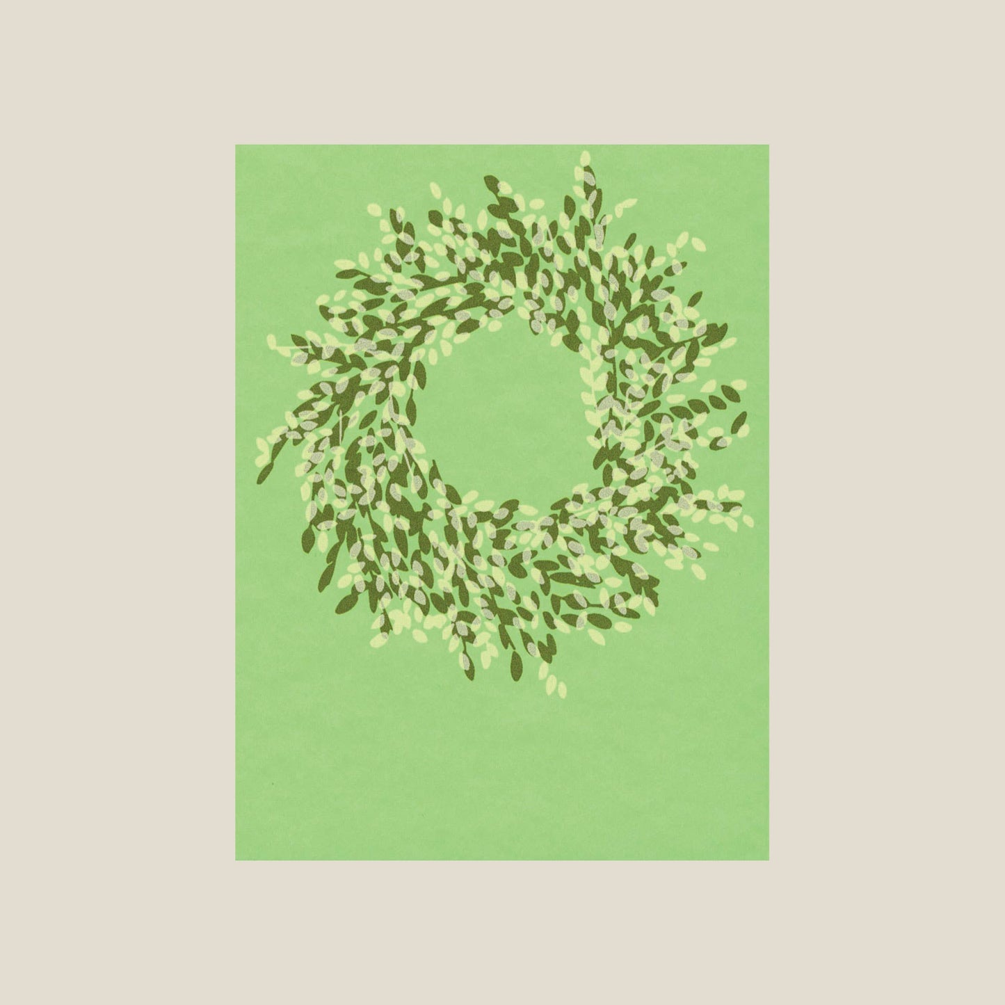 Kinaloon - Boxwood wreath card - PMA Store at the Portland Museum of Art, Maine
