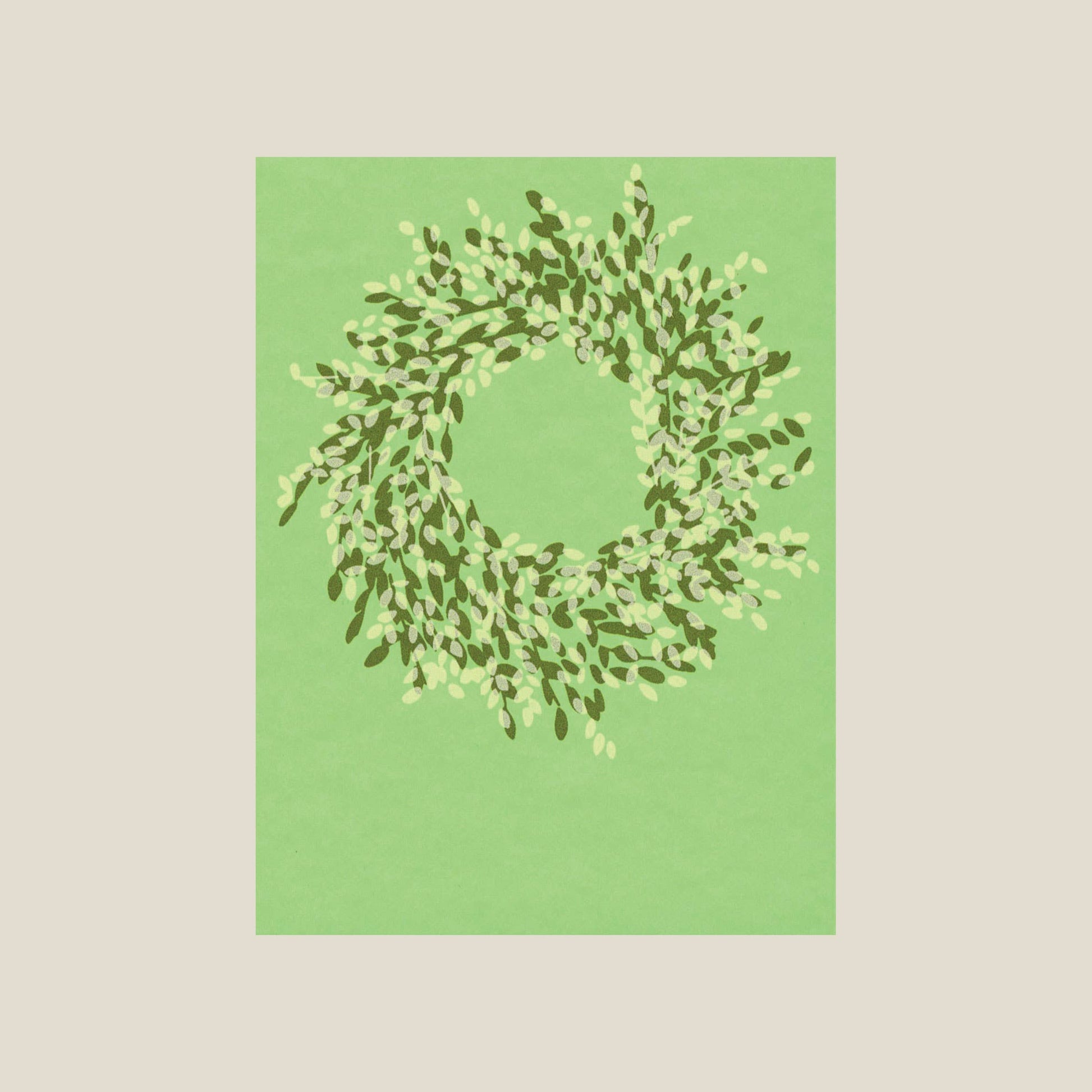 Kinaloon - Boxwood wreath card - PMA Store at the Portland Museum of Art, Maine
