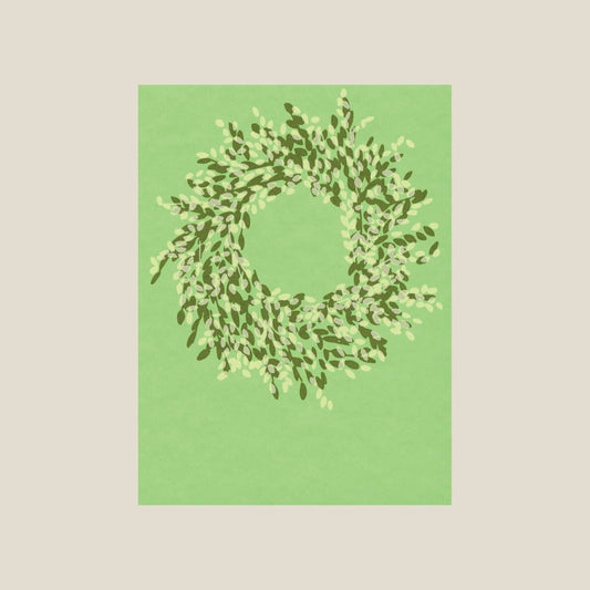 Kinaloon - Boxwood wreath card - PMA Store at the Portland Museum of Art, Maine