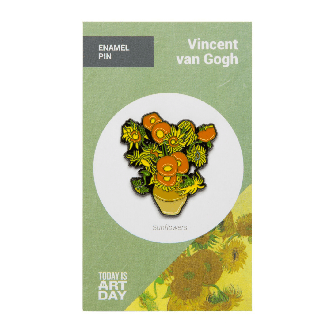 Today is Art Day - Pin - Sunflowers - Van Gogh - PMA Store at the Portland Museum of Art, Maine
