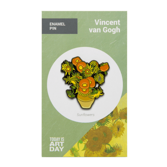 Today is Art Day - Pin - Sunflowers - Van Gogh - PMA Store at the Portland Museum of Art, Maine