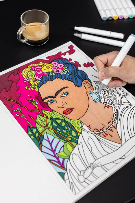 Today is Art Day - Coloring Book - Frida Kahlo