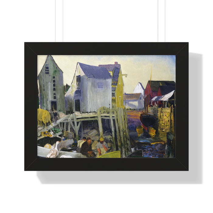 Matinicus, 1916 by George Bellows Framed Poster - Rustic Wall Art for Home Decor