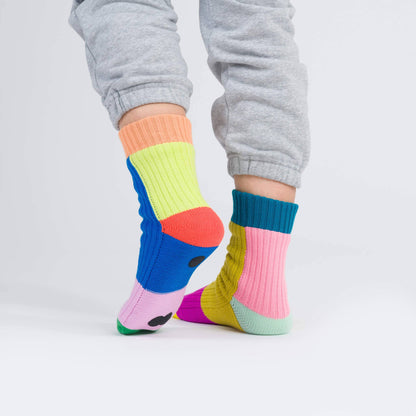 VERLOOP | knits - Mismatch House Socks: Rainbow / L/XL - W 9.5-12.5<br>M 8-11 - PMA Store at the Portland Museum of Art, Maine