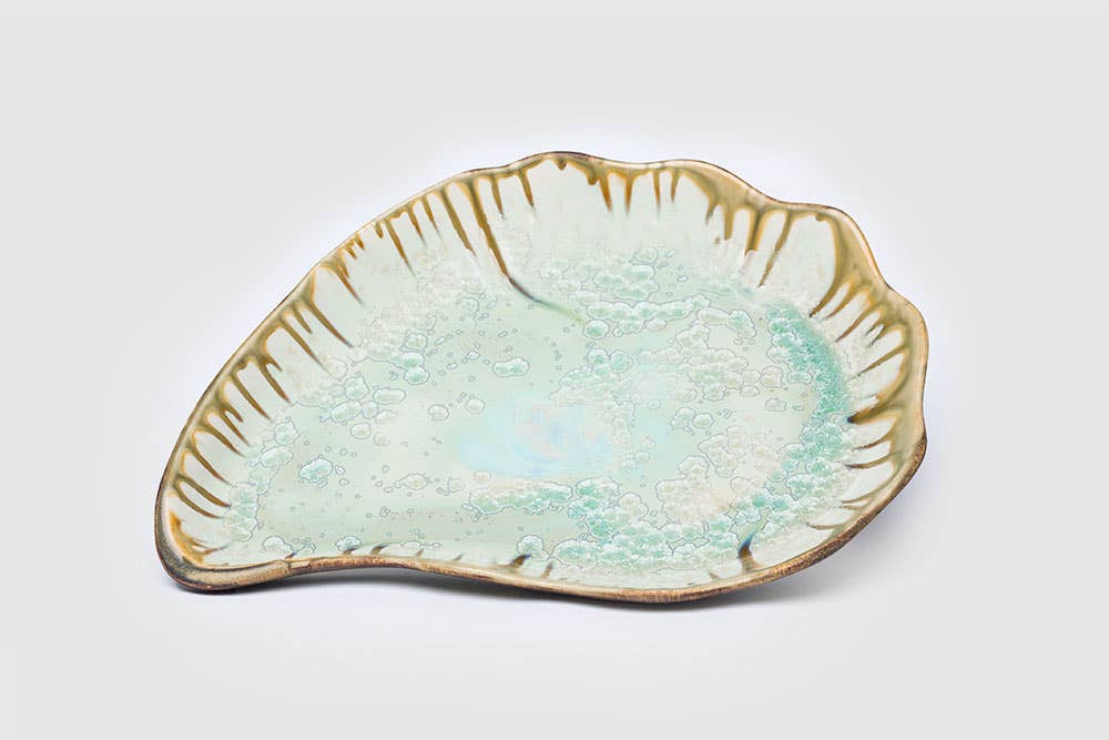 Alison Evans Ceramics - Large Oyster Plate: Abalone & Tortoise