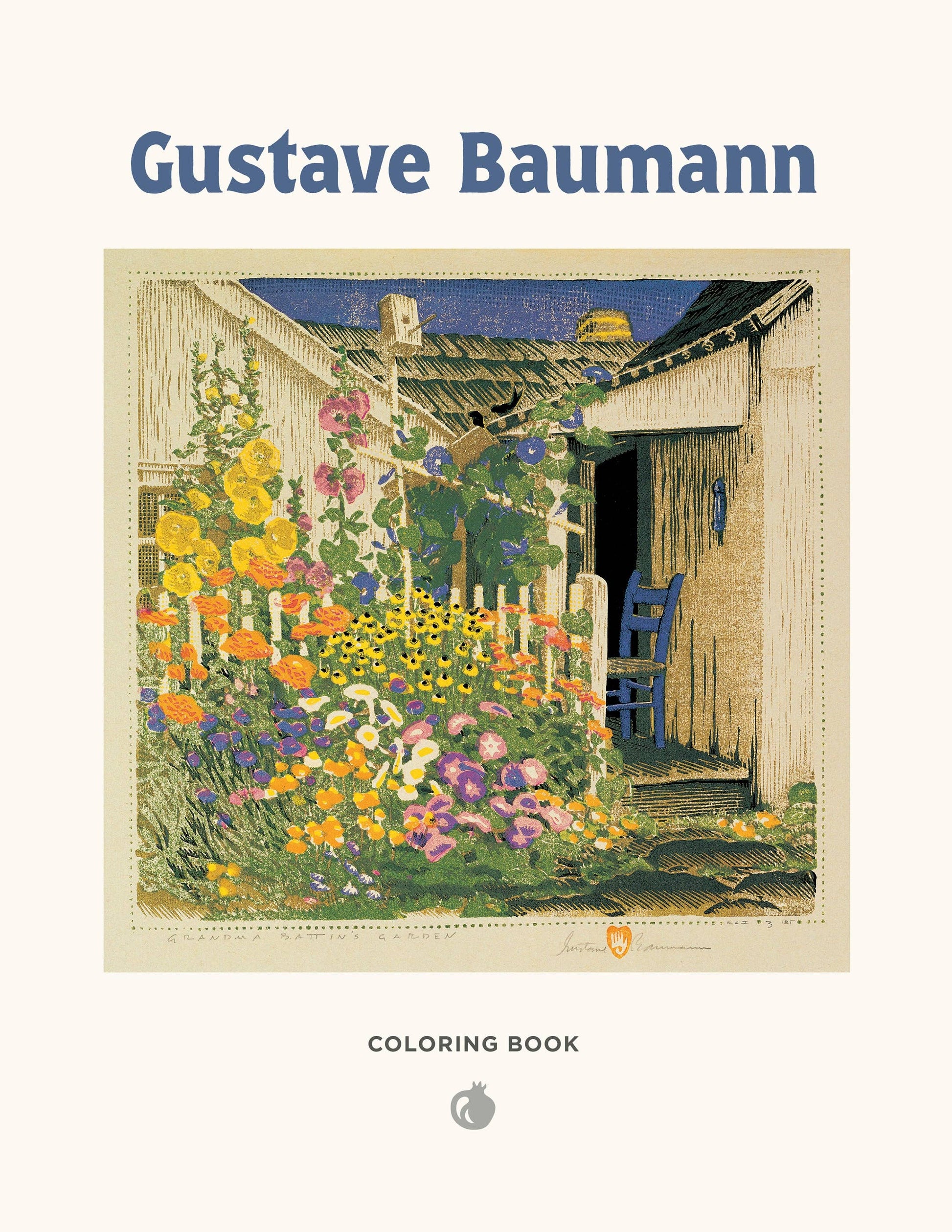 Pomegranate - Gustave Baumann Coloring Book - PMA Store at the Portland Museum of Art, Maine