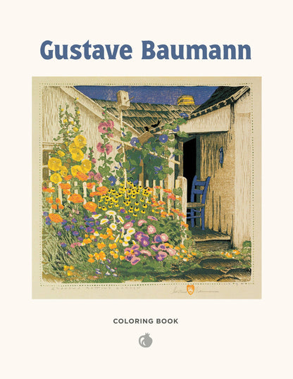 Pomegranate - Gustave Baumann Coloring Book - PMA Store at the Portland Museum of Art, Maine