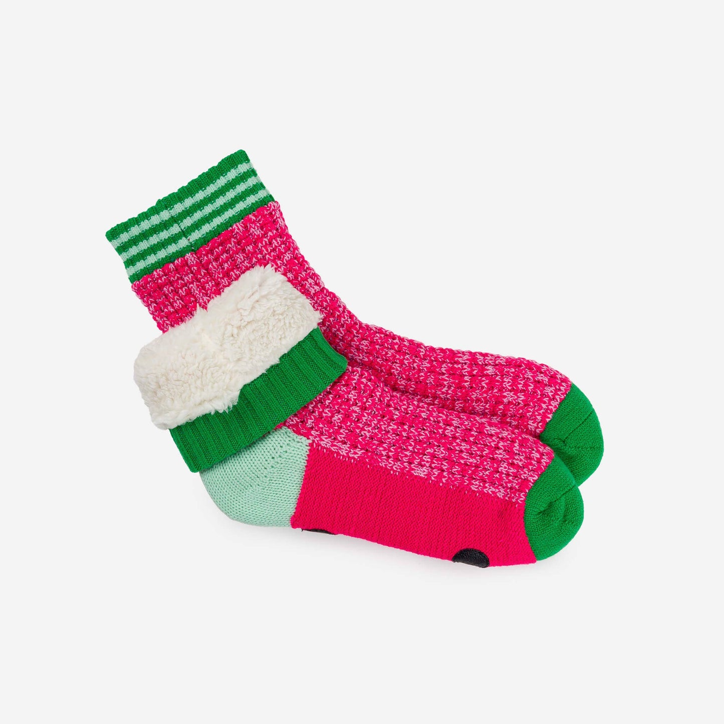 Varsity Knit House Socks: Golden Olive / S/M - W 6-9<br>M 5-7.5 - PMA Store at the Portland Museum of Art, Maine