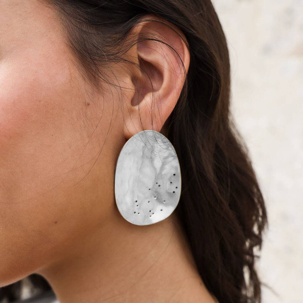 MULXIPLY - Origin Statement Earrings | Sterling Silver - PMA Store at the Portland Museum of Art, Maine