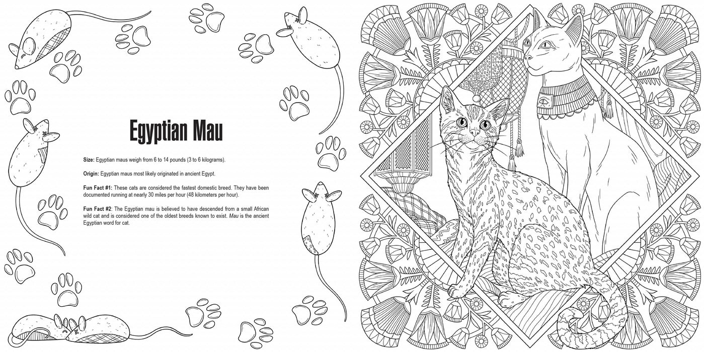 Penguin Random House LLC - Cats: A Smithsonian Coloring Book