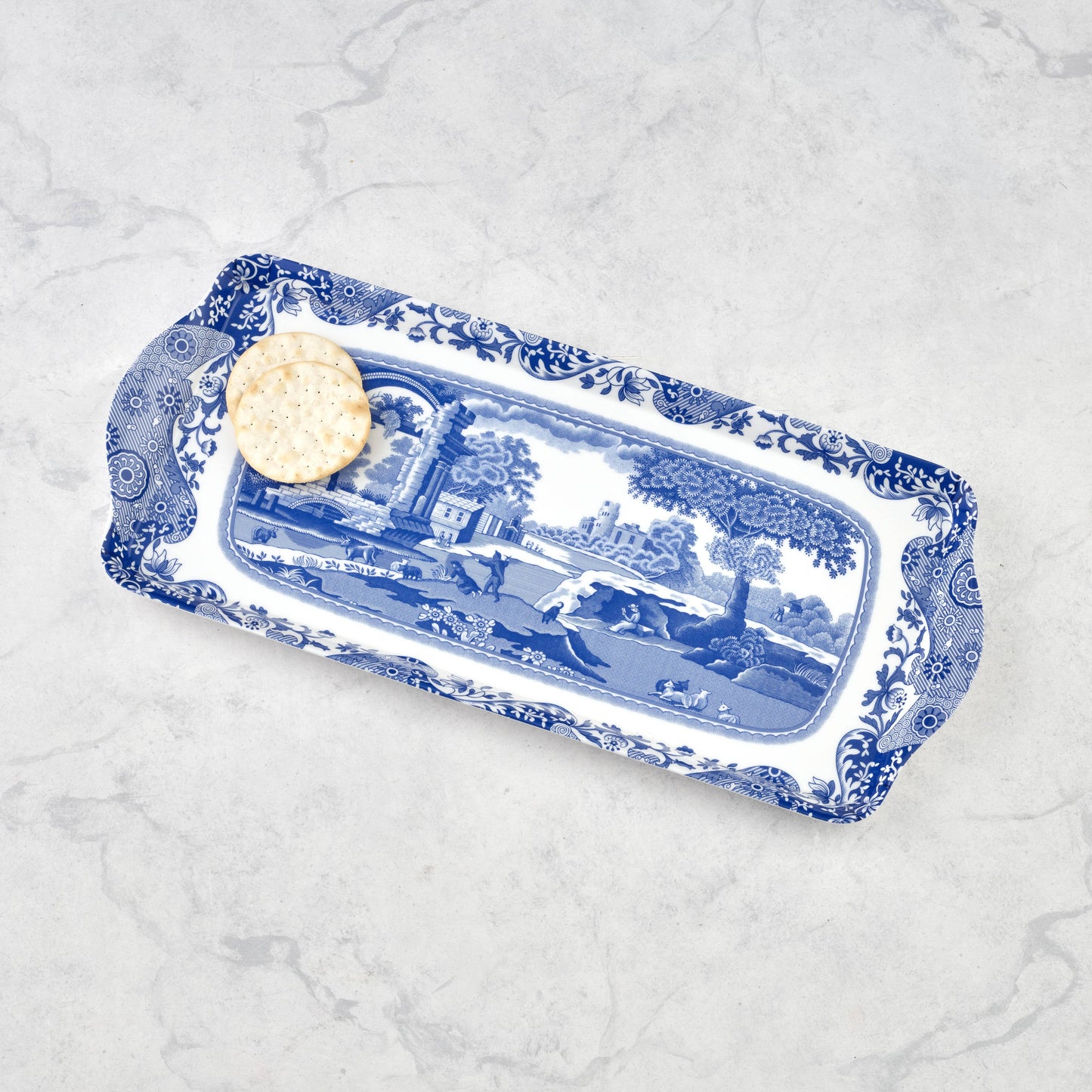 Blue Italian Sandwich Tray: Melamine / Blue Italian - PMA Store at the Portland Museum of Art, Maine