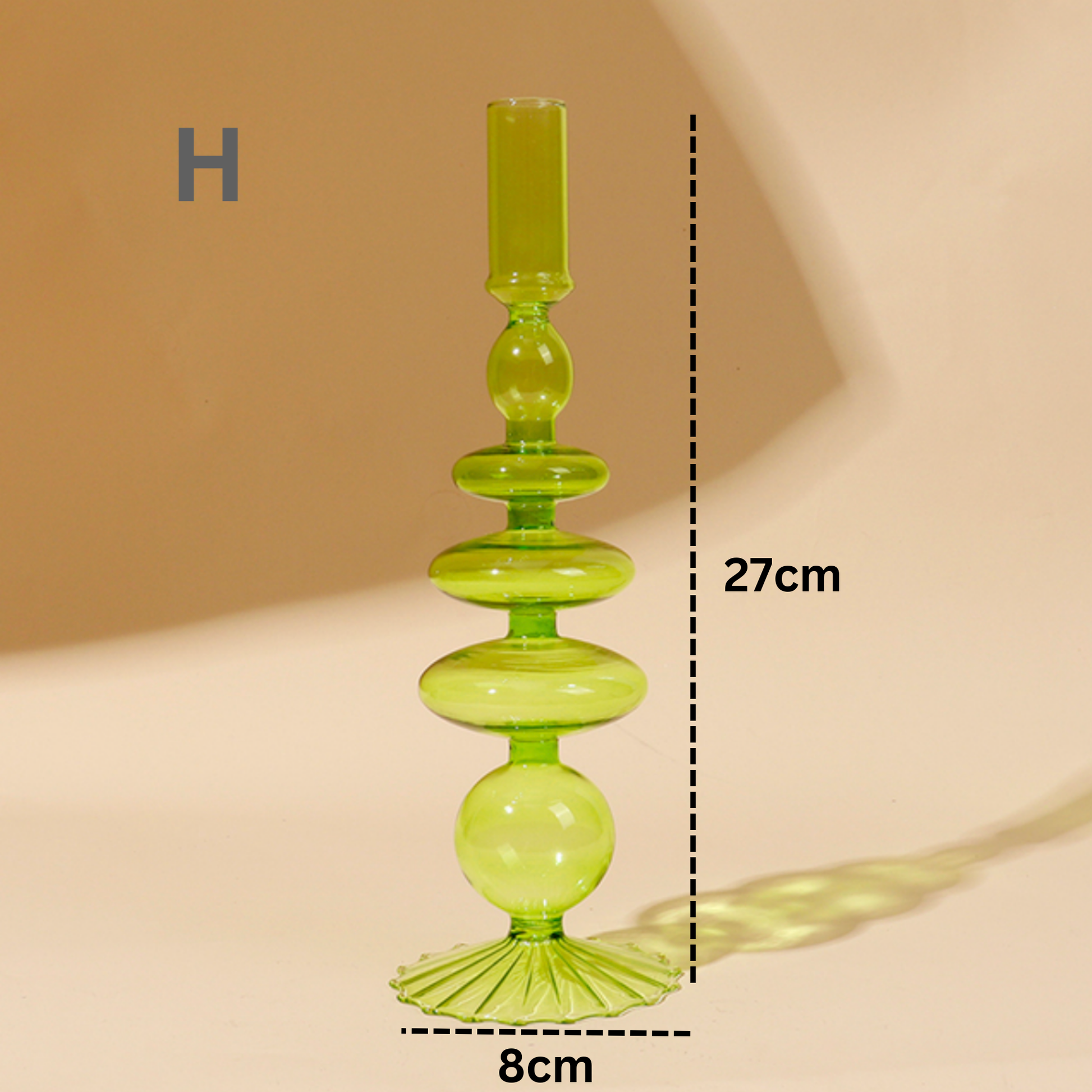 IVORE.GROUP (We cover All Import duty) - Lime Green Candlestick Holder | Flower Vase: I - PMA Store at the Portland Museum of Art, Maine