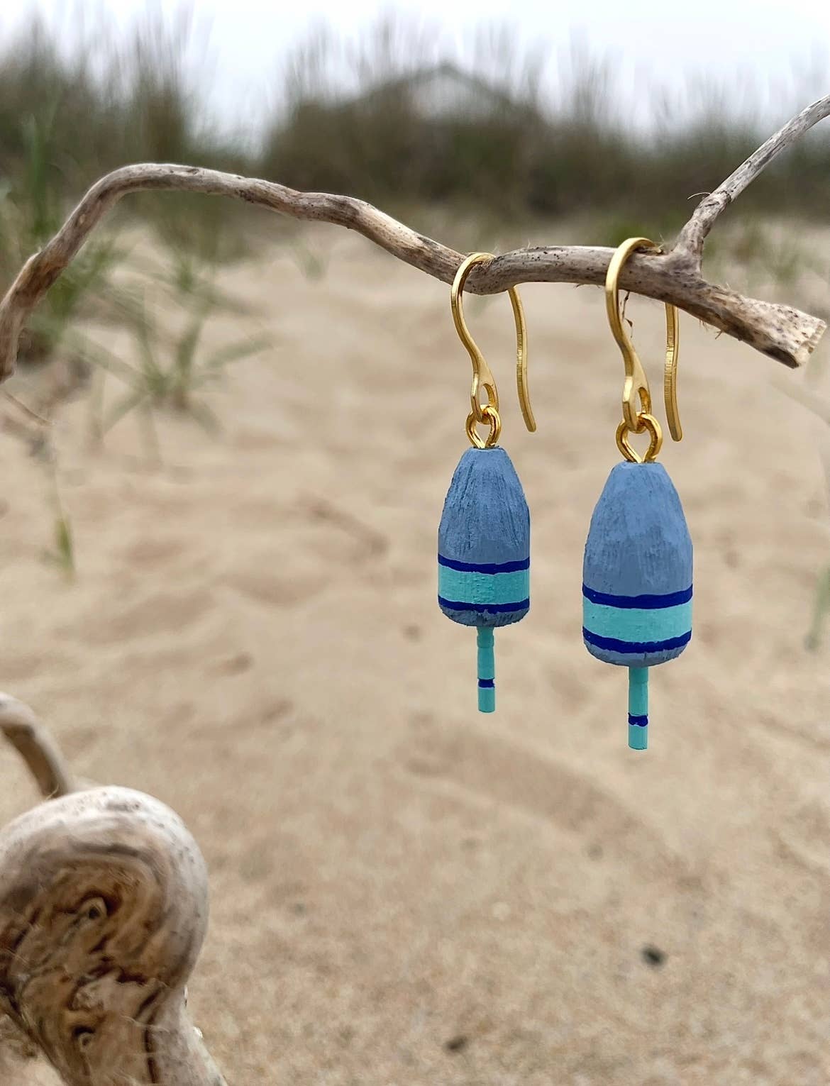 Blue Harbour Boatique - Buoy Earrings: Yellow - PMA Store at the Portland Museum of Art, Maine