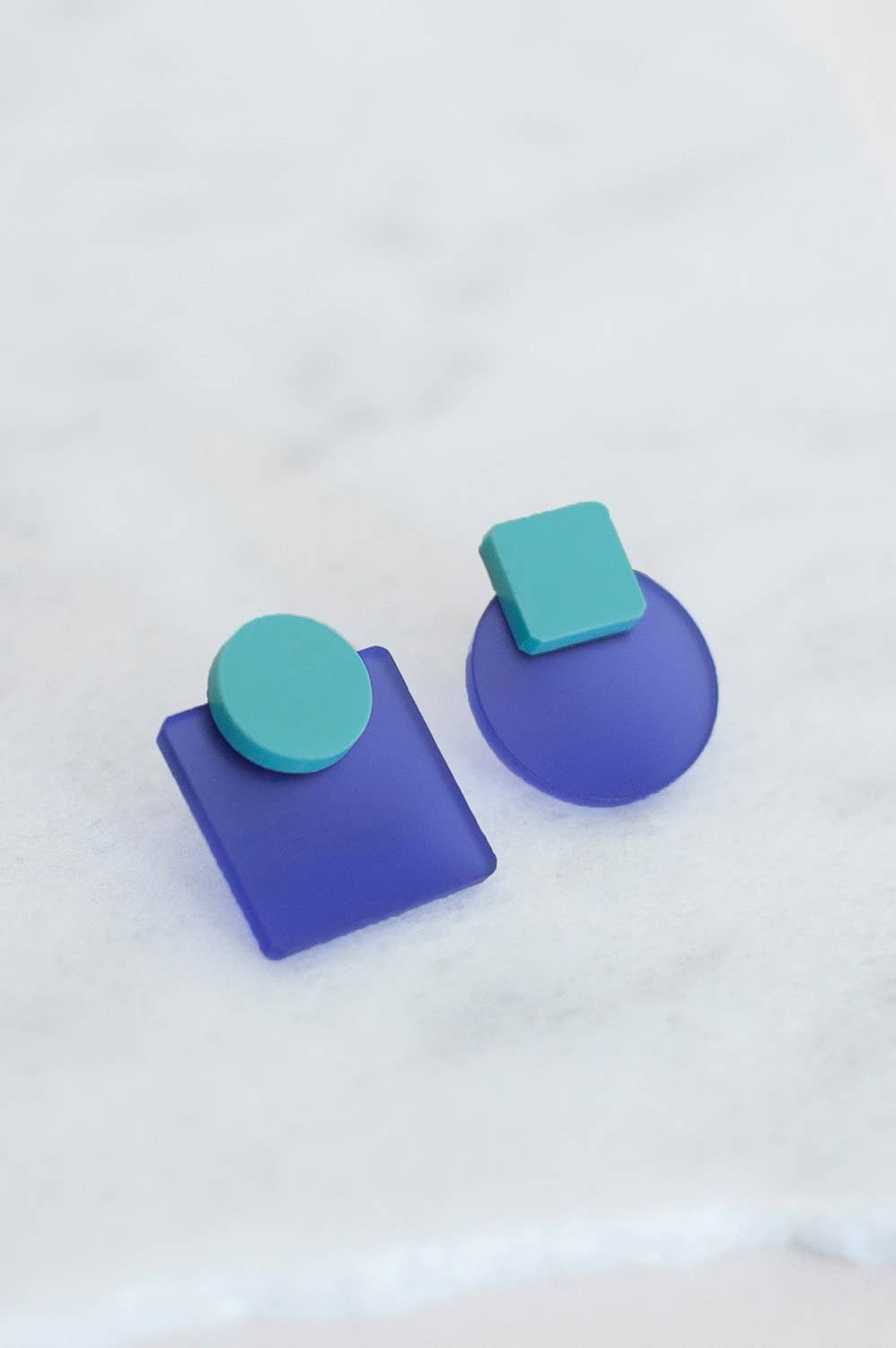 Pamela Coromoto - Glare Mini Earrings - Spring/Summer : Olive/Lilac