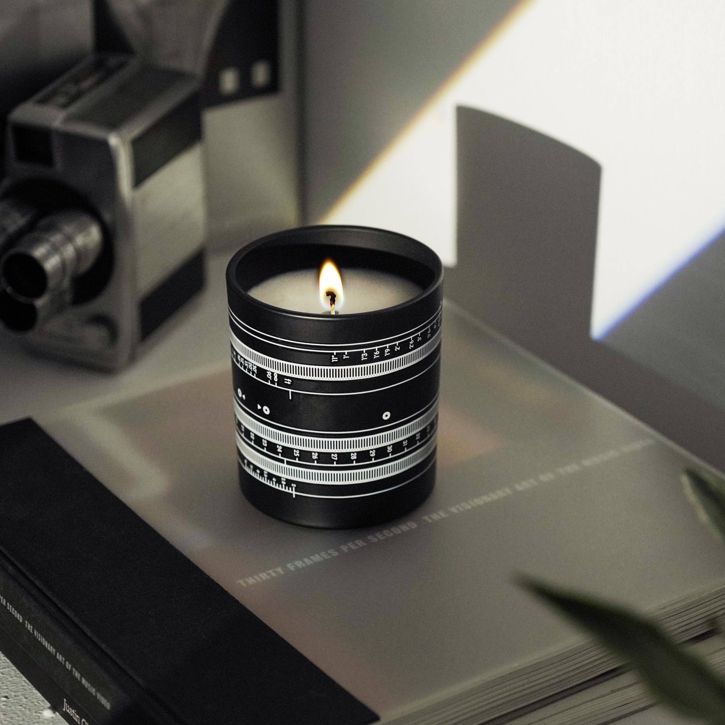 Cinema Movie Lens Candle - 100% Vegan Soy Wax, 10oz - PMA Store at the Portland Museum of Art, Maine