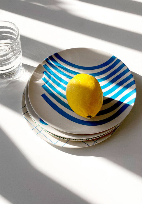Xenia Taler - Marina Side Plate - Set of 4: Ship inside gift box - PMA Store at the Portland Museum of Art, Maine